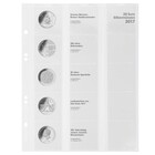 Coin sheets - Multi Collect MU (.20E17), suitable for: 20 Euro - Pre-printed 4 Rings - dim: 200 x 250 mm ■ per 5 pcs.