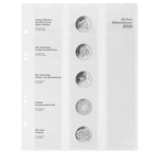 Coin sheets - Multi Collect MU (.20E20), suitable for: 20 Euro - Pre-printed 4 Rings - dim: 200 x 250 mm ■ per 5 pcs.