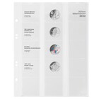 Coin sheets - Multi Collect MU (.20E22), suitable for: 20 Euro - Pre-printed 4 Rings - dim: 200 x 250 mm ■ per 5 pcs.