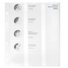 Coin sheets - Multi Collect MU (.20E23), suitable for: 20 Euro - Pre-printed 4 Rings - dim: 200 x 250 mm ■ per 5 pcs.