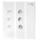 Coin sheets - Multi Collect MU (.20E24), suitable for: 20 Euro - Pre-printed 4 Rings - dim: 200 x 250 mm ■ per 5 pcs.