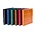 Album Half Penny (3107), incl. 10 feuilles (2xMU15. 2xMU24, 2x MU35, 2x MU54, 2xMU40) - qui convient pour  - Marron foncé - 4 Anneaux - Dim: 235 x x70 x 40 mm ■ par jeu