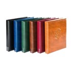 Album Half Penny (3107), incl. 10 feuilles (2xMU15. 2xMU24, 2x MU35, 2x MU54, 2xMU40) - qui convient pour  - Marron clair - 4 Anneaux - Dim: 235 x x70 x 40 mm ■ par jeu