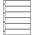 Insert sheets - Publica  LS (4106), 6 strips: 220 x 47 mm - Transparent 4 Rings - dim: 240 x 305 mm ■ per 10 pcs.