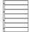 Insert sheets - Publica  LS (4107), 7 strips: A4 size sheets - Transparent4 Rings