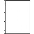 Insert sheets - Publica  LS (8811), 1 compartment(s): 220 x 297 mm - Transparent 4 Rings - dim: 240 x 305 mm ■ per 10 pcs.
