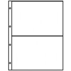 Insert sheets - Publica  LS (8812), 2 compartment(s): 220 x 250 mm - Transparent 4 Rings - dim: 240 x 305 mm ■ per 10 pcs.