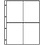 Insert sheets - Publica  LS (8844), 4 compartment(s): A4 size sheets - Transparent4 Rings