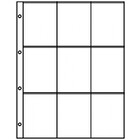 Insert sheets - Publica  LS (8849), 9 compartment(s): 72 x 100 mm - Transparent 4 Rings - dim: 240 x 305 mm ■ per 10 pcs.
