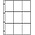 Insert sheets - Publica  LS (8849), 9 compartment(s): 72 x 100 mm - Transparent 4 Rings - dim: 240 x 305 mm ■ per 10 pcs.