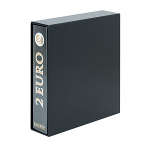 Album Publica  M (3535 E2), incl. 14 sheets (MU215 / MU2E28) - suitable for 2 Euro - Design 2 Euro Coins, incl slipcase - 4 Rings - Dim: 245 x 270 x 60