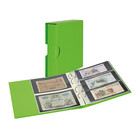 Album Publica  M  Color (S3542BN- 4), incl. 10 bladen (5xMU1404, 5xMU3103) - 2/3 vaks indeling:  190 x 120/80 mm - Groen, incl cassette - 4 Rings - Afm: 290 x 315 x 60 mm ■ per set