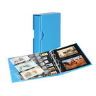 Album Publica  M  Color (S3542PK- 5), incl. 10 feuilles (2xMU1404) - 2 qui convient pour:  185 x 120 mm - Bleu, incl boite de protection - 4 Anneaux - Dim: 290 x 315 x 60 mm ■ par jeu