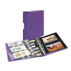 Album Publica  M  Color (S3542PK-13), incl. 10 feuilles (2xMU1404) - 2 qui convient pour:  185 x 120 mm - Lilas, incl boite de protection - 4 Anneaux - Dim: 290 x 315 x 60 mm ■ par jeu