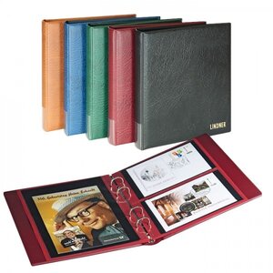 Album Rondo Compact (1403), incl. 10 feuilles Multi Collect (MU1404) - 2 qui convient pour:  185 x 120 mm - Vert - 4 Anneaux - Dim: 235 x 270 x 40