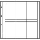 Insert sheets - Standard XL (3021P), 4 compartment(s): 90 x 140 mm - Grey 4 Rings - dim: 350 x 335 mm ■ per 10 pcs.