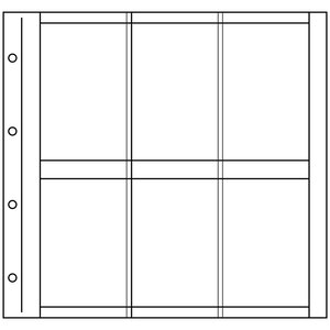 Insert sheets - Standard XL (3021P), 4 compartment(s): sheets - Grey4 Rings