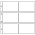 Feuilles de pochettes - Standard XL (3060P), 4 compartiment(s): 165 x 105 mm - Transparent 4 Anneaux - dim: 350 x 335 mm ■ par 10 pcs.
