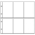 Insert sheets - Standard XL (3061P), 4 compartment(s): 108 x 160 mm - Transparent 4 Rings - dim: 350 x 335 mm ■ per 10 pcs.