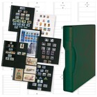 Kombi-Angebot; Album Regular (1124), incl. 20 Omnia Blätter (06) - 6 er Einteilung  - Grün, incl Schutzkassette - 18 Ringe - Abm: 305 x 317 x 50 ■ pro Satz