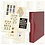 Offre combinée; Album Regular (1124), incl. 20 feuilles T-Blanco (802107) - 1 qui convient pour  - Rouge vin, incl boite de protection - 18 Anneaux - Dim: 305 x 317 x 50