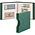 Album Regular (1104), incl. 20 sheets Crystal Clear sheets - 2 / 3 compartment(s):  240 x 140/90 mm - Green, incl slipcase - 18 Rings - Dim: 305 x 317 x 50 ■ per set