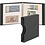 Album Regular (1104), incl. 20 bladen Tranparant bladen - 2 / 3 vaks indeling:  240 x 140/90 mm - Zwart, incl cassette - 18 Rings - Afm: 305 x 317 x 50