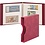 Album Regular (1104), incl. 20 bladen Tranparant bladen - 2 / 3 vaks indeling:  240 x 140/90 mm - Wijnrood, incl cassette - 18 Rings - Afm: 305 x 317 x 50