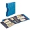 Album Regular (1104), incl. 20 bladen Tranparant bladen - 2 / 3 vaks indeling:  240 x 140/90 mm - Blauw, incl cassette - 18 Rings - Afm: 305 x 317 x 50