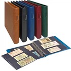 Album Regular (1104), incl. 20 sheets Crystal Clear sheets - 2 / 3 compartment(s):  240 x 140/90 mm - Light brown - 18 Rings - Dim: 305 x 317 x 50 mm ■ per set