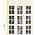 Feuilles de pochettes - T-Blanco (802122), 1 compartiments: 70 x 365 mm - Champagne 18 Anneaux - dim: 272 x 305 ■ par pc.