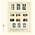 Feuilles de pochettes - T-Blanco (802406), 4 compartiments: 189 x 65/46/36/46 mm - Champagne 18 Anneaux - dim: 272 x 296 ■ par pc.