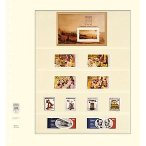 Insert sheets - T-Blanco (802514), 5 compartments: T-Blanco sheets - Champagne18 Rings