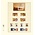 Feuilles de pochettes - T-Blanco (802514), 5 compartiments: 189 x 70/38/38/38/30 mm - Champagne 18 Anneaux - dim: 272 x 296 ■ par pc.