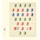 Insert sheets - T-Blanco (802700), 7 compartments: 189 x 30/28/28/28/28/28/28 mm - Champagne 18 Rings - dim: 272 x 296 ■ per pc.