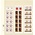Insteekbladen - T-Blanco (802121), 1 vaks indeling: 75 x 280 mm - Champagne 18 Rings - afm: 272 x 296 ■ per 10 stuks