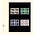 Insteekbladen - T-Blanco (802201), 2 vaks indeling: 189 x 96/92 mm - Champagne 18 Rings - afm: 272 x 296 ■ per 10 stuks