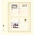 Feuilles de pochettes - T-Blanco (802204), 2 compartiments: 189 x 119/120 mm - Champagne 18 Anneaux - dim: 272 x 296 ■ par 10 pcs.