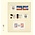 Feuilles de pochettes - T-Blanco (802304), 3 compartiments: 189 x 65/64/88 mm - Champagne 18 Anneaux - dim: 272 x 296 ■ par 10 pcs.