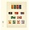 Feuilles de pochettes - T-Blanco (802403), 4 compartiments: 189 x 75/38//38/40 mm - Champagne 18 Anneaux - dim: 272 x 296 ■ par 10 pcs.