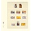 Insert sheets - T-Blanco (802404), 4 compartments: T-Blanco sheets - Champagne18 Rings