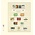 Feuilles de pochettes - T-Blanco (802506), 5 compartiments: 189 x 69/36/31/31/35 mm - Champagne 18 Anneaux - dim: 272 x 296 ■ par 10 pcs.