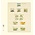 Feuilles de pochettes - T-Blanco (802510), 5 compartiments: 189 x 37/41/55/34/44 mm - Champagne 18 Anneaux - dim: 272 x 296 ■ par 10 pcs.