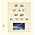 Feuilles de pochettes - T-Blanco (802513), 5 compartiments: 189 x 36/29/36/30/81 mm - Champagne 18 Anneaux - dim: 272 x 296 ■ par 10 pcs.