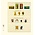 Insteekbladen - dT-Blanco (802408), 4 vaks indeling: 189 x 55/53 mm - Champagne 18 Rings - afm: 272 x 296 ■ per 5 stuks