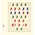 Feuilles de pochettes - dT-Blanco (802700), 7 compartiments: 189 x 30/28 mm - Champagne 18 Anneaux - dim: 272 x 296 ■ par 5 pcs.