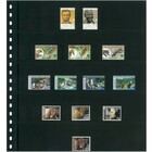 Insert sheets -   Omnia (05), 5 strips: 245 x 52 mm - Black 18 Rings - dim: 272 x 296 ■ per pc.
