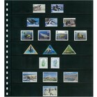 Insert sheets -   Omnia (07), 7 strips: 245 x 34 mm - Black 18 Rings - dim: 272 x 296 ■ per 10 pcs.