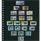 Insert sheets -   Omnia (08), 8 strips: 245 x 30 mm - Black 18 Rings - dim: 272 x 296 ■ per pc.