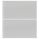 Insert sheets -  Omnia (010), 2 compartments: 245 x 140 mm - White 18 Rings - dim: 272 x 296 ■ per pc.